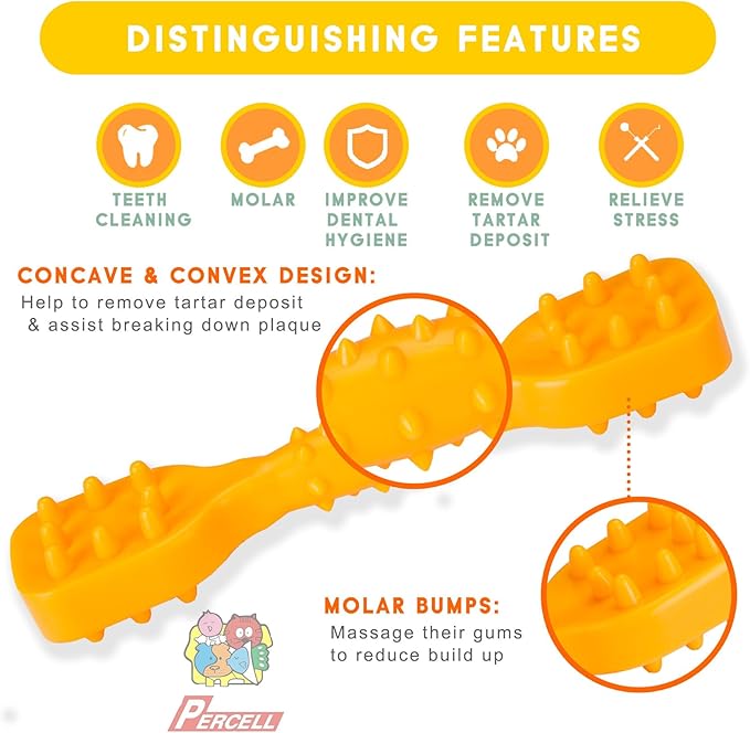 7-1/2" Dog Chew Toys - Thermoplastic Rubber Dog Chew Spiral Bone with Chicken Flavor, for Medium Large Dogs (Chicken)