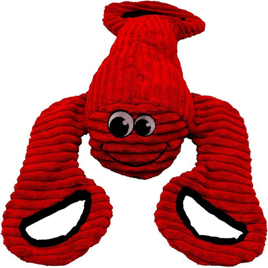SmartPetLove Snuggle Puppy Tender-Tuffs Tug of War Dog Toy - Extra Large Lobster with Puncture Resistant Squeaker