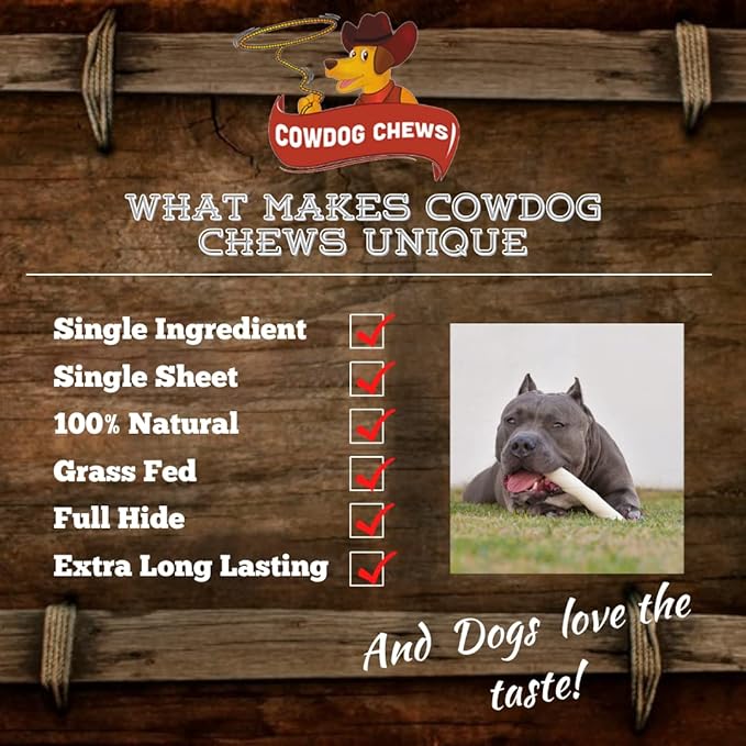 Cowdog Chews 5-6 Inches Rawhide Retriever Roll - Chewing Dog Treat, 100% Natural - Natural Grass Fed Livestock Sourced (22 Pack)