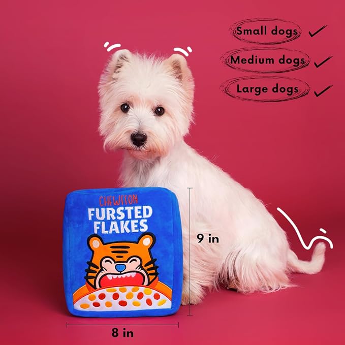 Interactive Dog Toys, Enrichment Snuffle Crinkle Treat Puzzle Toys for Boredom and Mental Stimulating, Nose Work Cereals Dog Toy for Small, Medium and Large Dogs