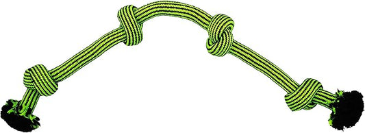 Jolly Pets Knot-N-Chew 4 Knot Green/Black Small/Medium