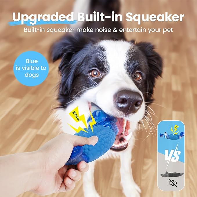 HGB Dog Chew Toys for Aggressive Chewers, Tough Dog Toy to Reduce Pet Anxiety and Boredom for Medium, Large Breed, Bacon Flavor