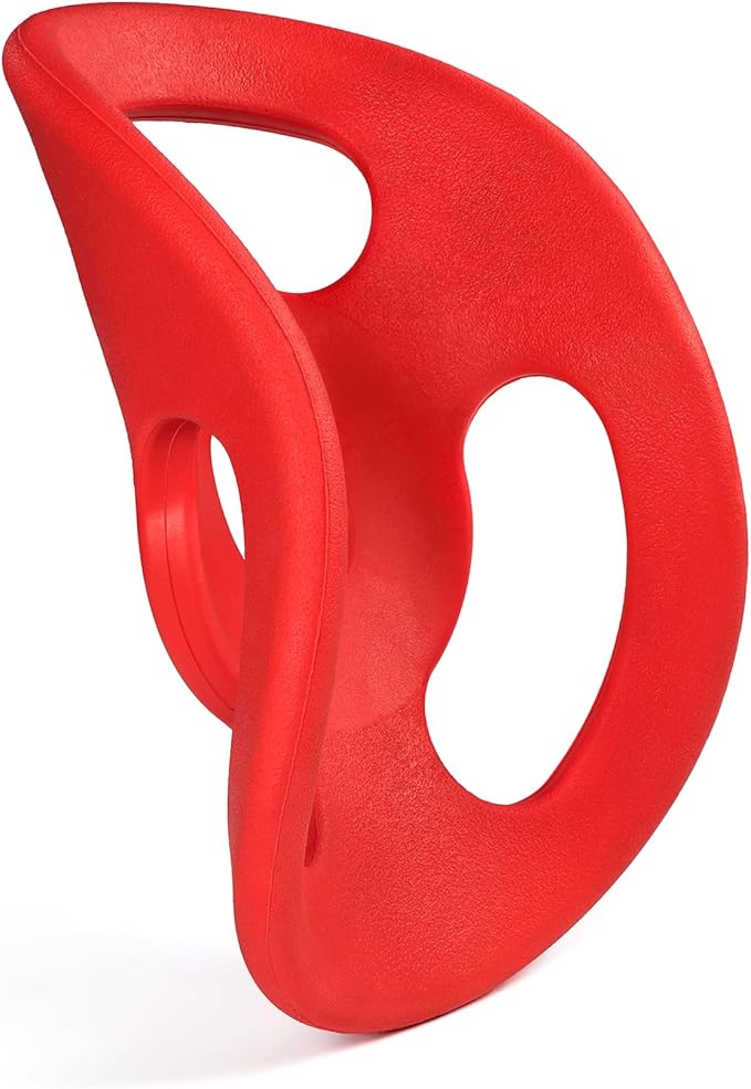 CHIWAVA Rubber Tug-of-War Dog Flying Disc, Flyer Fetch Toy for Dogs Outdoor Play for Large Dogs 8.7"