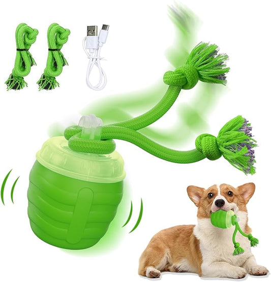 Interactive Dog Toys - [2025 Newly Upgraded] Motion Activated Ball for Small/Medium/Large Dogs, Automatic Moving Dog Toy Wicked Ball for Boredom & Training, Music, USB Rechargeable (Green)