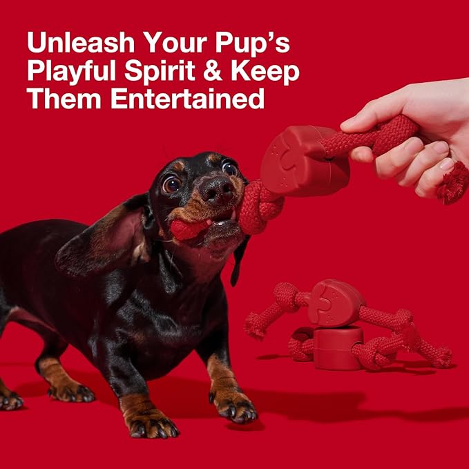 VETRESKA Dog Rope Toys Dental Cleaning Chew Toys Tug of War Dog Toy for Boredom Tough Rope Toy for Aggressive Chewers Puppy Chew Toys for Teething (Strawberry, Tangerine & Coffee)