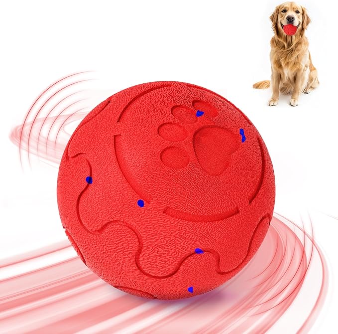 Interactive Dog Ball, Smart Dog Toy for Medium and Large Dogs, Automatic Moving, Rotating & Bouncing, E-TPU Material, IP54 Waterproof, Motion-Activated Dog Stimulation Toy to Keep Them Busy