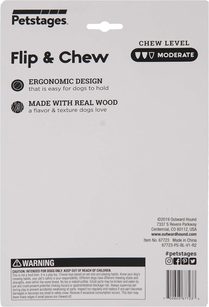 Petstages Dogwood Flip and Chew Bone, Medium