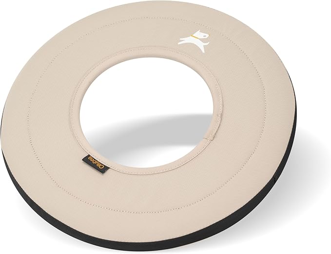 OllyDog Super Flyer | Durable Dog Frisbee | Soft & Lightweight Flying Disc | Gentle on Teeth & Gums | Water-Resistant Outdoor Toy (Con Leche)