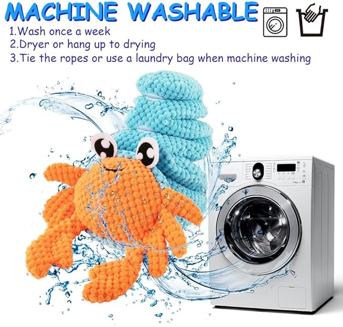 AWOOF Hermit Crab Shape Squeaky Dog Chew Toys - Interactive Snuffle Toys for Small & Medium Dogs, Release Stress & Train Natural Foraging Instincts