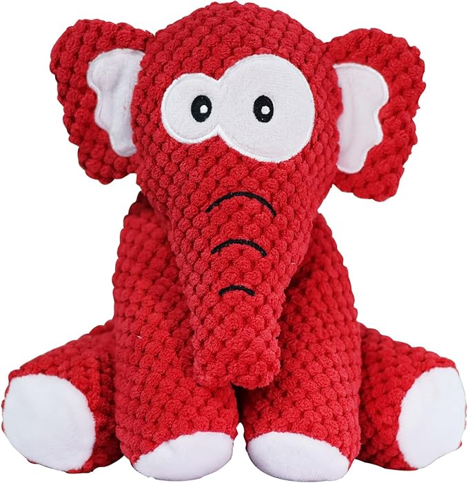 Bzonsmart Dog Toys, Squeaky Plush Dog Toy for Puppy Small Medium Dogs, Cute Soft Stuffed Puppy Toys for Teeth Cleaning and Boredom