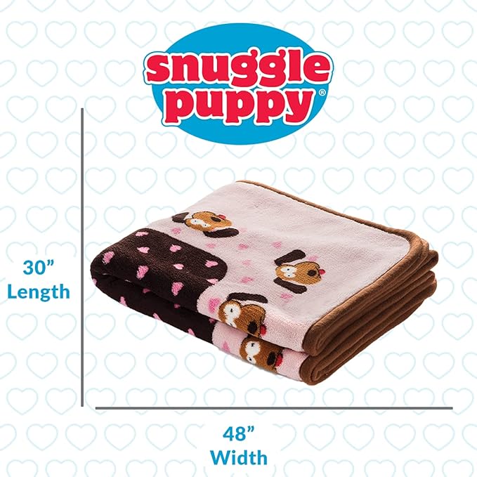 SmartPetLove Snuggle Puppy Blanket for Pets - Cozy Dog Blanket for Small Dogs - Machine Washable Dog Blanket