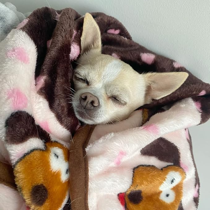 SmartPetLove Snuggle Puppy Blanket for Pets - Cozy Dog Blanket for Small Dogs - Machine Washable Dog Blanket