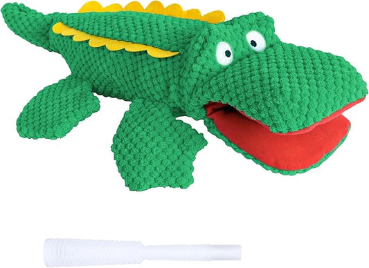 SCHITEC Squeaky Dog Toys, No Stuffing Crinkle Plush Water Bottle Dog Toy, Interactive Squawking Puppy Teething Pet Chew Toy for Small Medium Large Dogs