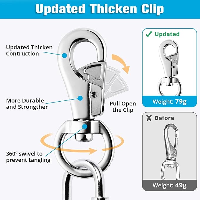 Spring Pole Rope Toys: Rope Pull & Tug of War with a Big Spring Pole Kit & 2 Strong 16ft Toys - Muscle Builder Interactive Toy for Pitbull Medium to Large Dog