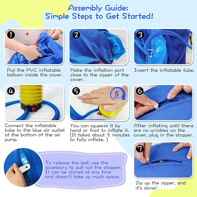 25" Herding Ball for Dogs – Indestructible Horse Ball with Cover – Fun & Durable Herding Dog Toys for Outdoor Play and Training – Ideal for Australian Shepherds & Other Large Breeds