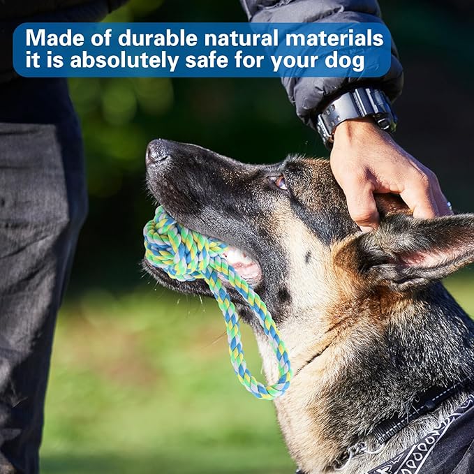 Hiboom 30 Pcs Rope Dog Toys for Aggressive Chewers Heavy Duty Dog Chew Toys for Medium Large Dog Cotton Dog Toys War Dog Toy for Teeth Cleaning