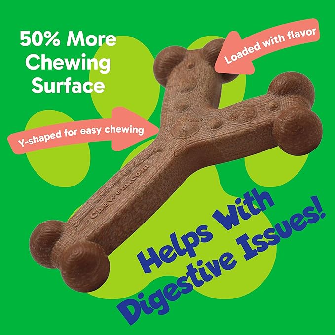Chew'ems Durable Chew Toys for Small Dogs | Long-Lasting & Flavorful Chew Dog Toys, Small Dog Breeds | Salmon-Flavored