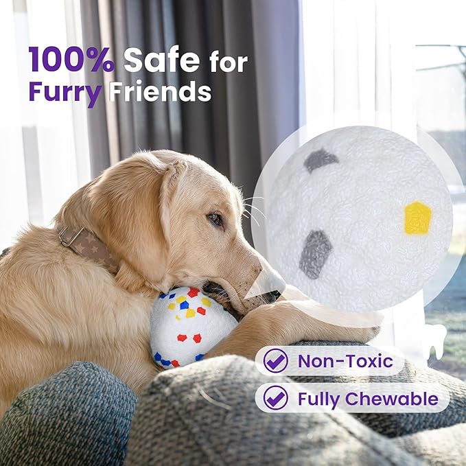 2 Pack Bouncy Dog Balls, 3'' Indestructible Dog Toys for Aggressive Chewers, Outdoor Jolly Tennis Balls for Dogs, Durable Interactive Floating Dog Fetch Toy, Orange White