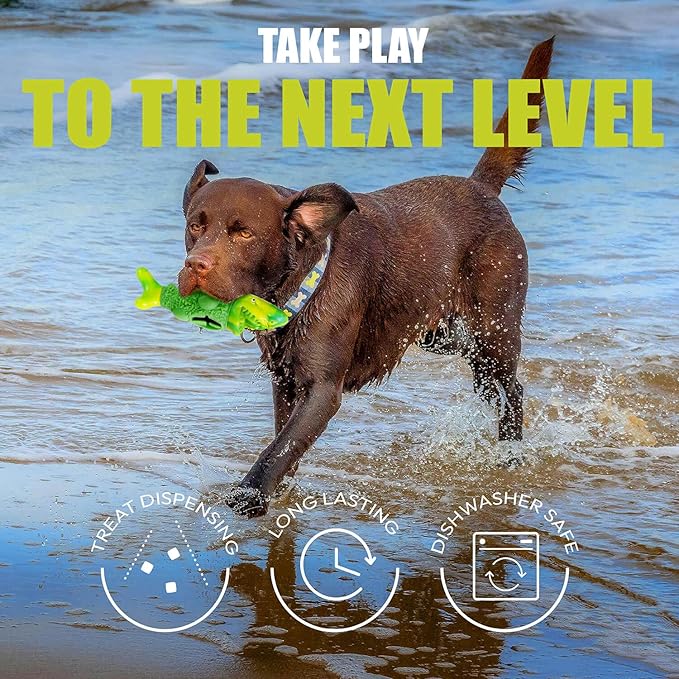 Tough Dog Chew Toys for Aggressive Chewers, Interactive Treat Dispensing Dog Toy, Durable Dog Toys for Small Medium & Large Dogs - Great for Boredom