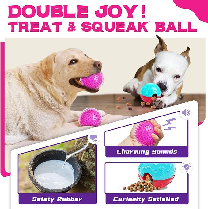 Zeaxuie 12 Pack Heavy Duty Various Dog Chew Toys Pack for Aggressive Chewers - Includes Large Rope Toys, Squeaky Toys & Indestructible Chew Bone for Medium, Large & X-Large Female Dogs