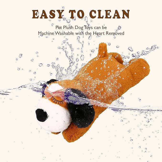 Heartbeat Puppy Toy, Puppy Sleep Aid Toy, Small Dog Training Toys for Separation Anxiety Relief, Pets Plush Toys for Dogs Cats (Yelow)