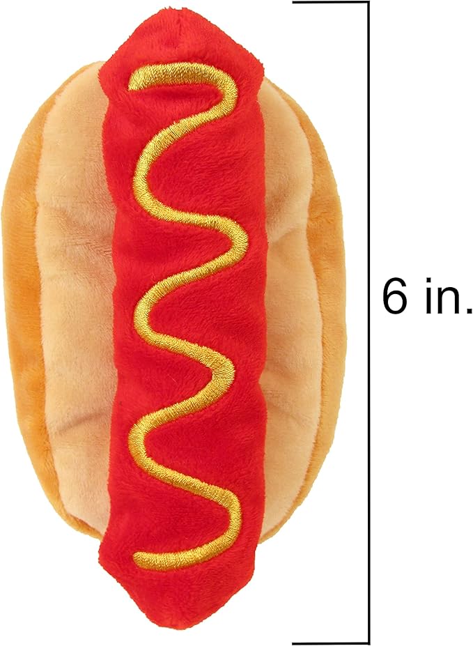 TONBO Game Time Combo - Crinkle Plush Cute Dog Toys, Pizza, Hot Dog, Soda (Game Time Combo)