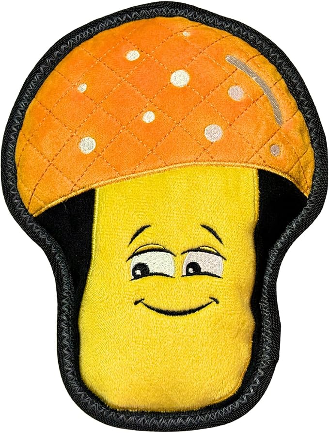 Durable Mushroom Squeaky Dog Toy for Aggressive Chewers, Tough Aggressive Dog Chew Toy, Chew Dog Toy for Puppy, Small, Medium, and Large Dogs