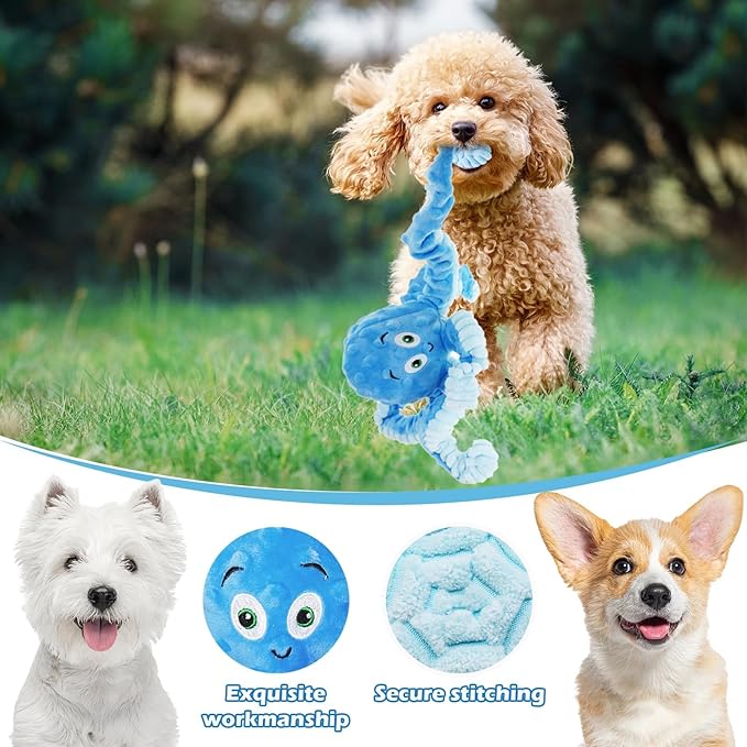 Squeaky Dog Toys for Large Dogs Plush Dog Toys with Soft Fabric - Pet Toys for Small, Large Dogs