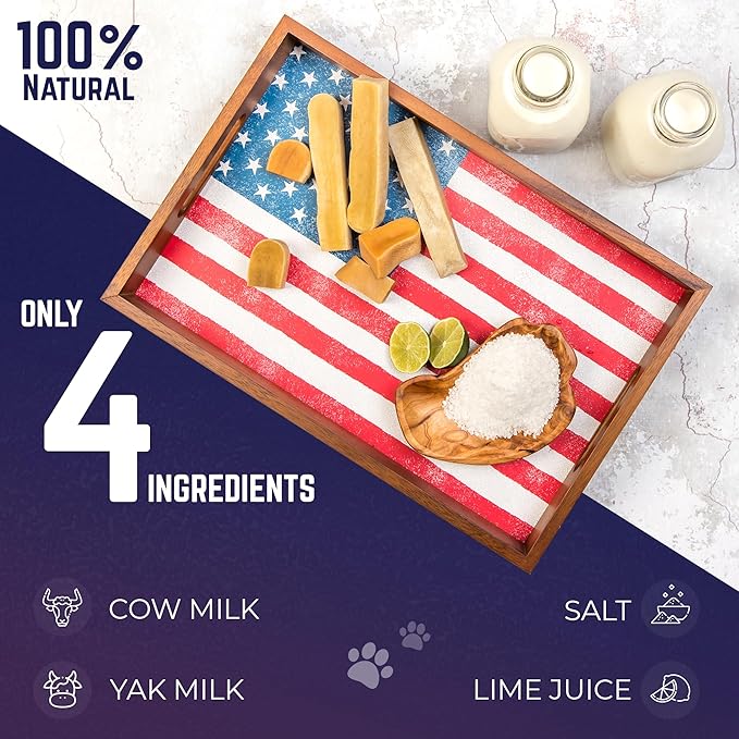 Devil Dog Pet Co. Himalayan Yak Cheese Dog Chews, Beast - 3 Pack, 100% Natural & Healthy, Lactose-Free, Long-Lasting Dog Treats, Premium Yak Milk Chew Bones for Dogs