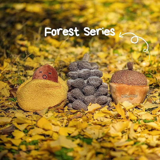 Interactive Plush Dog Toy, Enrichment Crinkle Treat Puzzle Toys for Boredom and Stimulating, Acorn Shaped Snuffle Dog Toys, Hide and Seek Toy for Small, Medium and Large Dogs