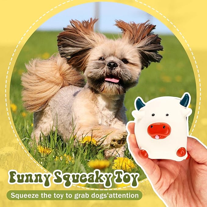 Jenaai 11 Pcs Dog Squeaky Toys Squeaky Latex Dog Toys Soft Chew Rubber Dog Toy Rubber Chew Toys for Dogs Assorted Animal Pet Toys Puppy Fetch Pet Interactive Play for Small and Medium Pets