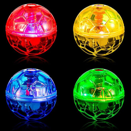 Frienda 4 Pieces Ghost Hunting Cat Ball Motion Light up Cat Balls LED Motion Activated Pet Ball Motion Light up Interactive Toys Pet Glowing Mini Running Exercise Ball Toys(Multicolored)