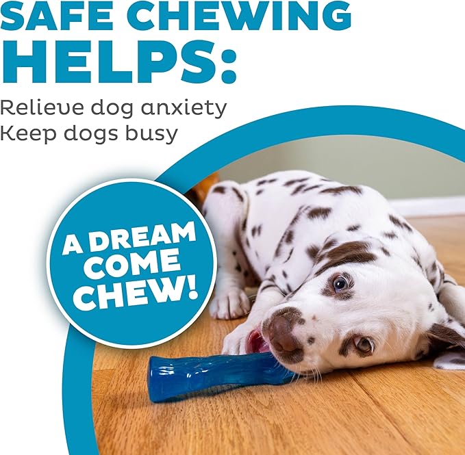 Outward Hound Dogwood Puppy Durable Dog Chew Toys, Real Wood & Teething Bone, 2-Pack, Small