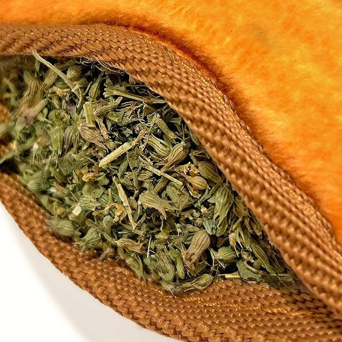 Doggijuana Tuffer Chewer Mini Plush Dog Toy | Funny Dog Toy Plush with Juananip Catnip for Dogs | Calming Aid for Dogs | Interactive Squeaky Chew Toy for Play (Gingerbread Cookie)