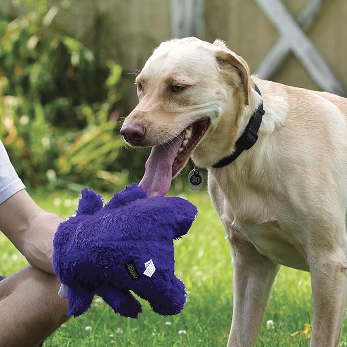 Hero - Chuckles Polka-Dotted Alligator Plush Dog Toy - Dog Squeaky Toys - Durable Stuffed Animal with 3 in 1 Squeaker