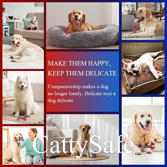 Tough Dog Toys for Aggressive Chewers, Indestructible Dog Chewers for Medium Large Breeds, Dogs Chew Toys Bone, Dogs Toys to Keep Them Busy, Boredom Toy for Large Breed, Bacon Flavor