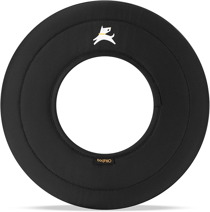 OllyDog Super Flyer | Durable Dog Frisbee | Soft & Lightweight Flying Disc | Gentle on Teeth & Gums | Water-Resistant Outdoor Toy (Raven)