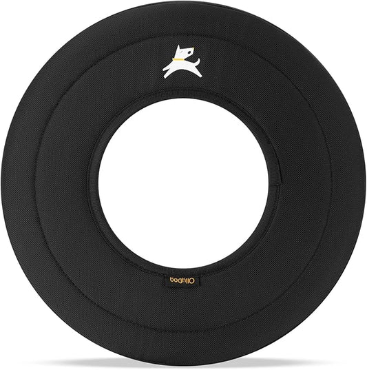 OllyDog Super Flyer | Durable Dog Frisbee | Soft & Lightweight Flying Disc | Gentle on Teeth & Gums | Water-Resistant Outdoor Toy (Raven)