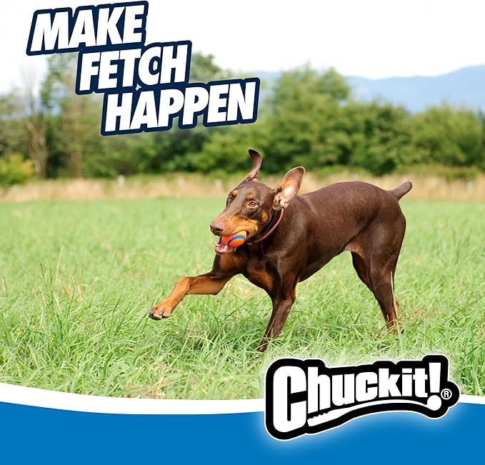 Chuckit! Ultra Ball Dog Toy - Size Large - For Dogs 60-100 lbs - Made from Durable Rubber - Super Bouncy - Floats in Water - 3-inch Diameter - Pack of 1