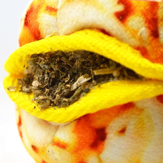 Doggijuana Tuffer Chewer Mini Plush Dog Toy | Funny Dog Toy Plush with Juananip Catnip for Dogs | Calming Aid for Dogs | Interactive Squeaky Chew Toy for Play (Pupcorn)