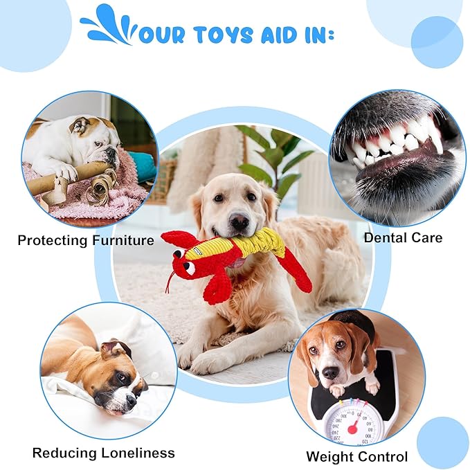 IOKHEIRA Dog Toys for Aggressive Chewers-Dog Toys for Large Dogs, Tough Durable Indestructible Dog Toys, Big Dog Chew Toys and Large Breeds, Lamb chop Dog Toy(Red)