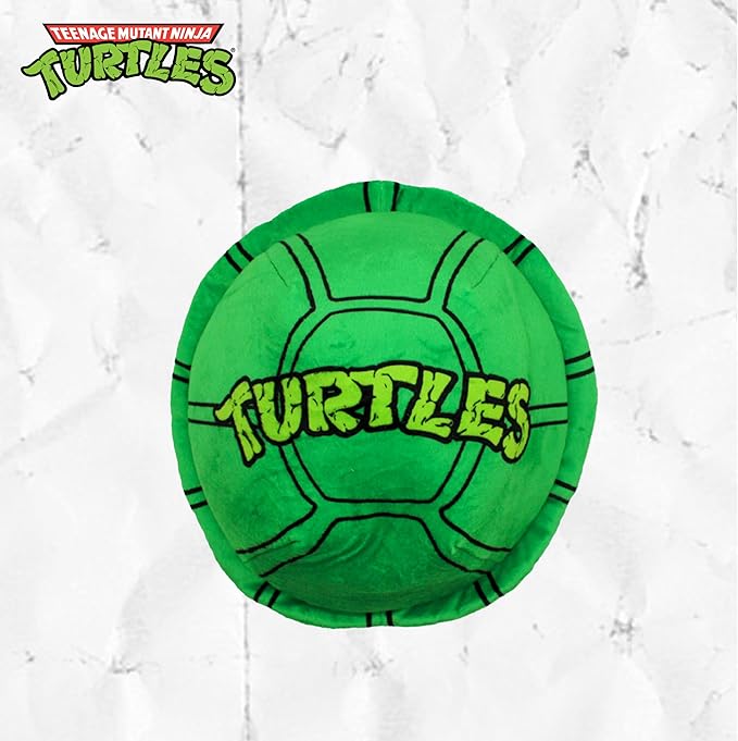 design LAB, Inc. Teenage Mutant Ninja Turtle Official Merchandise | TMNT Toys | Nesting Plush Dog Toy | Turtle Shell with Pepperoni Pup Pizza| Great for Interactive Play