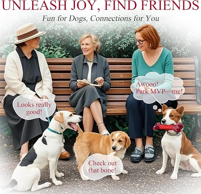 Apasiri Tough Dog Toys for Aggressive Chewers Large Breed, Beef Flavor Dog Chew Bone, Nylon & Rubber Chew Toy for Medium Large Dogs