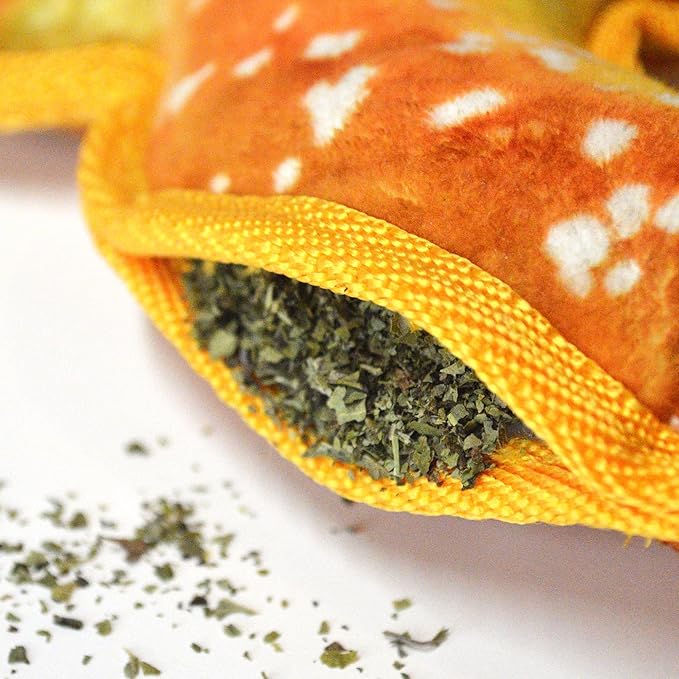 Doggijuana Tuffer Chewer Plush Dog Toy | Funny Dog Toy Plush with Juananip Catnip for Dogs | Calming Aid for Dogs | Interactive Squeaky Chew Toy for Play (Pretzel)