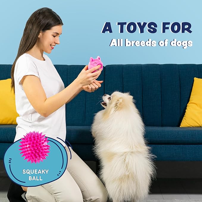 Dog Toys for Aggressive Chewers (3in1) - Squeaky Toys Interactive for Medium Dogs, Large & Small Breeds - Puppy Teething Chew Toy - Juguetes Perros - Duck