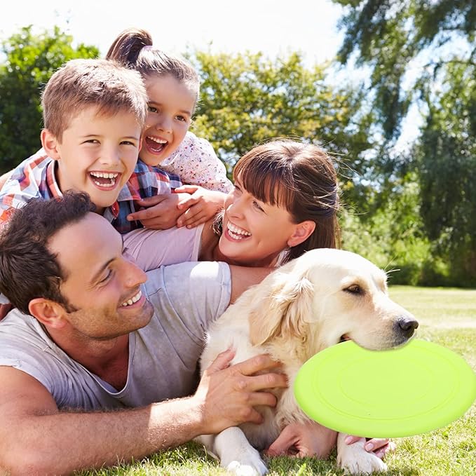 Vinsot Flying Discs Bulk Flying Discs for Kids Soft Rubber Flyer Disk Outdoor for Children Adults for Sports Party Favors, 7 Colors