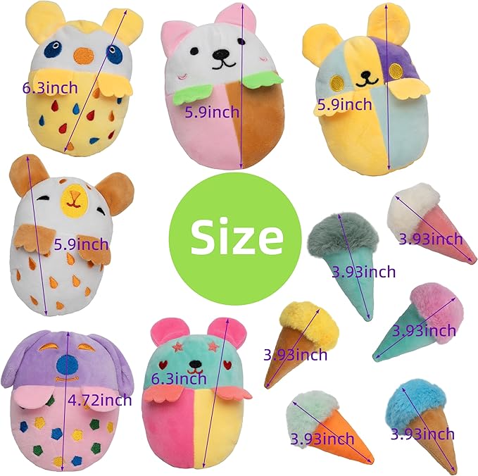 Puppy Dog Squeaky Toys (Dog Toys(20pack))