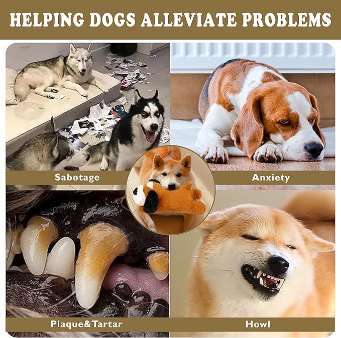 Heartbeat Puppy Toy, Puppy Sleep Aid Toy, Small Dog Training Toys for Separation Anxiety Relief, Pets Plush Toys for Dogs Cats (Yelow)