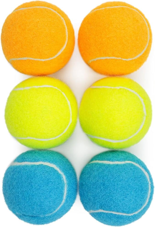 Prime Pets Squeaky Balls for Dogs, 2.5 Inch Dog Squeaky Toys, Interactive Dog Toy Tennis Balls for Indoor Outdoor, Squeak Toys for Medium, Large Dogs