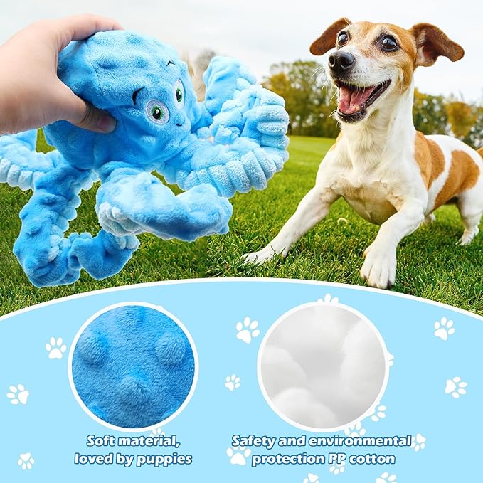 Squeaky Dog Toys for Large Dogs Plush Dog Toys with Soft Fabric - Pet Toys for Small, Large Dogs